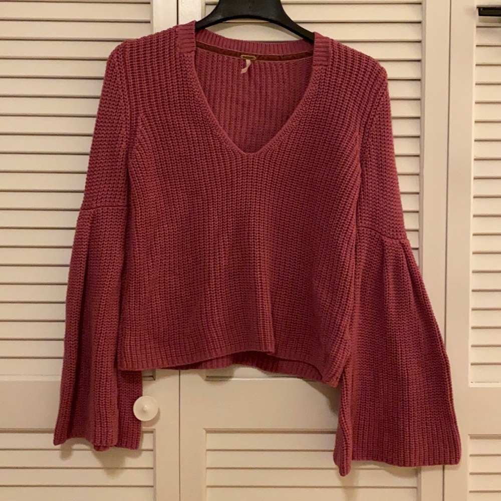 Free People Bell Sleeve Sweater
